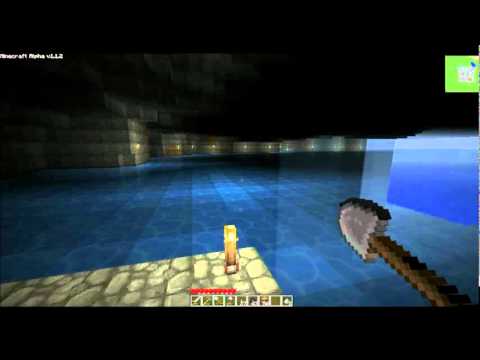 evilpig - My underground lake due to a Minecraft error.