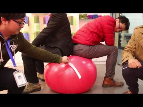 Anti-burst Yoga Ball Test