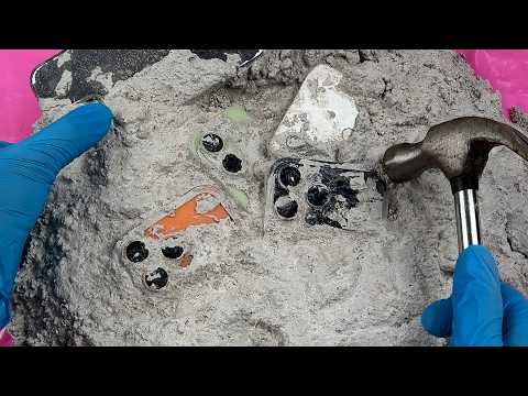 😱my gosh! Many iPhone 17 Stuck in Concrete? || Restoration Destroyed Phone