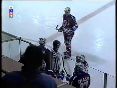 Dukla Trenčín - Mannheim 4:1,1997, Európska Hokejová Liga, Gól Vladimíra Vlka