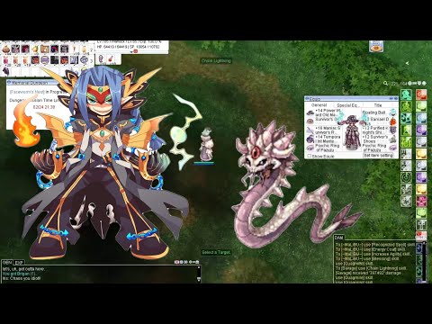 iRO[Chaos]Warlock vs Faceworm nest hard mode [Ragnarok]17.1