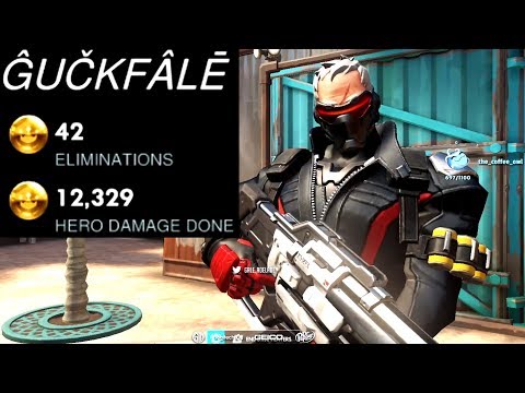 42 ELIMS - GALE DOMINATING AS SOLDIER 76! POTG! [ OVERWATCH SEASON 19 TOP 500 ]