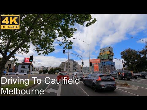 Driving From City To Caulfield | Melbourne Australia | 4K UHD