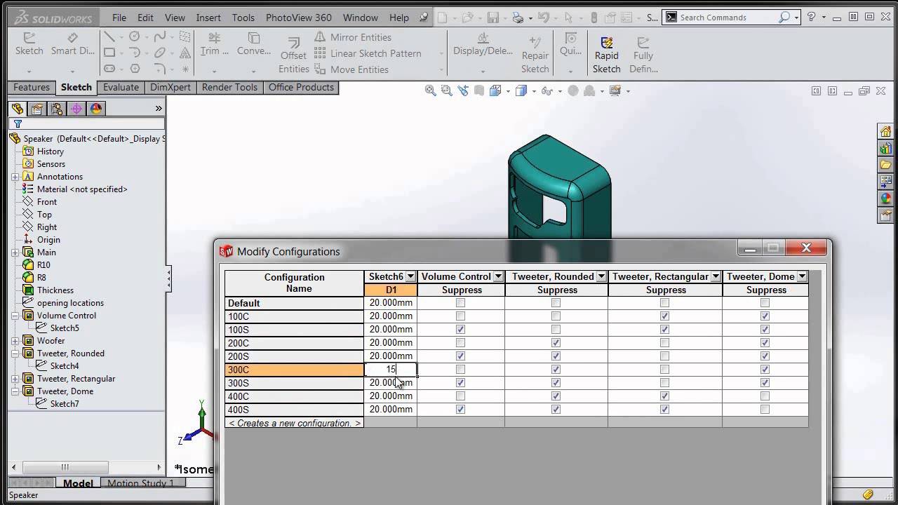 Tech Tip: Using the Modify Configurations Table