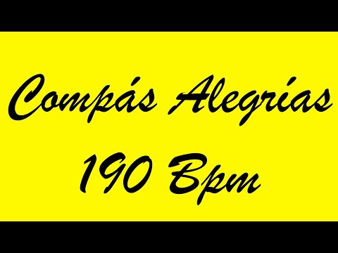 Compás Alegrías 190 Bpm - Bases Flamencas