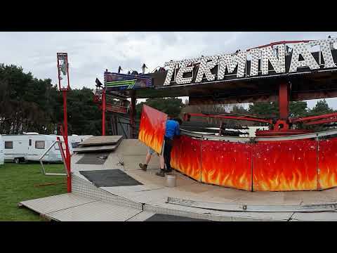 William Cole & Son Funfair Redhill - Terminator 3 Matterhorn Build Up Pt.2 #funfair #fairground