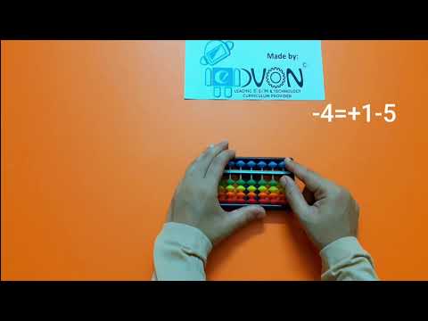 Mental Math for Kids | Level 1 | Day 8-4 | Minus 4 Units and Tens on Abacus | EDVON Robotics