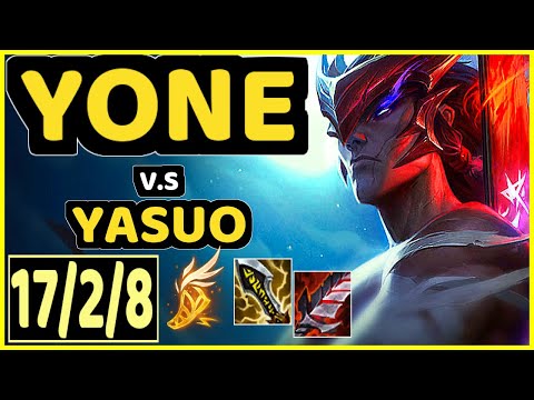 XICO (YONE) vs YASUO - 17/2/8 KDA MID GAMEPLAY - EUW Ranked MASTER