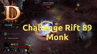 Diablo 3 - Challenge Rift - Challenge 89 - Monk - Completed