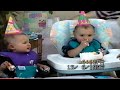 Smiles And Lisa 1996 Twins 1st Birthday Eric S Sleepover Visiting Santa And Christmas