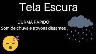 Som de Chuva com Trovões Distantes 🌧️⛈️ | Relaxar, Dormir Profundamente e Aliviar Ansiedade