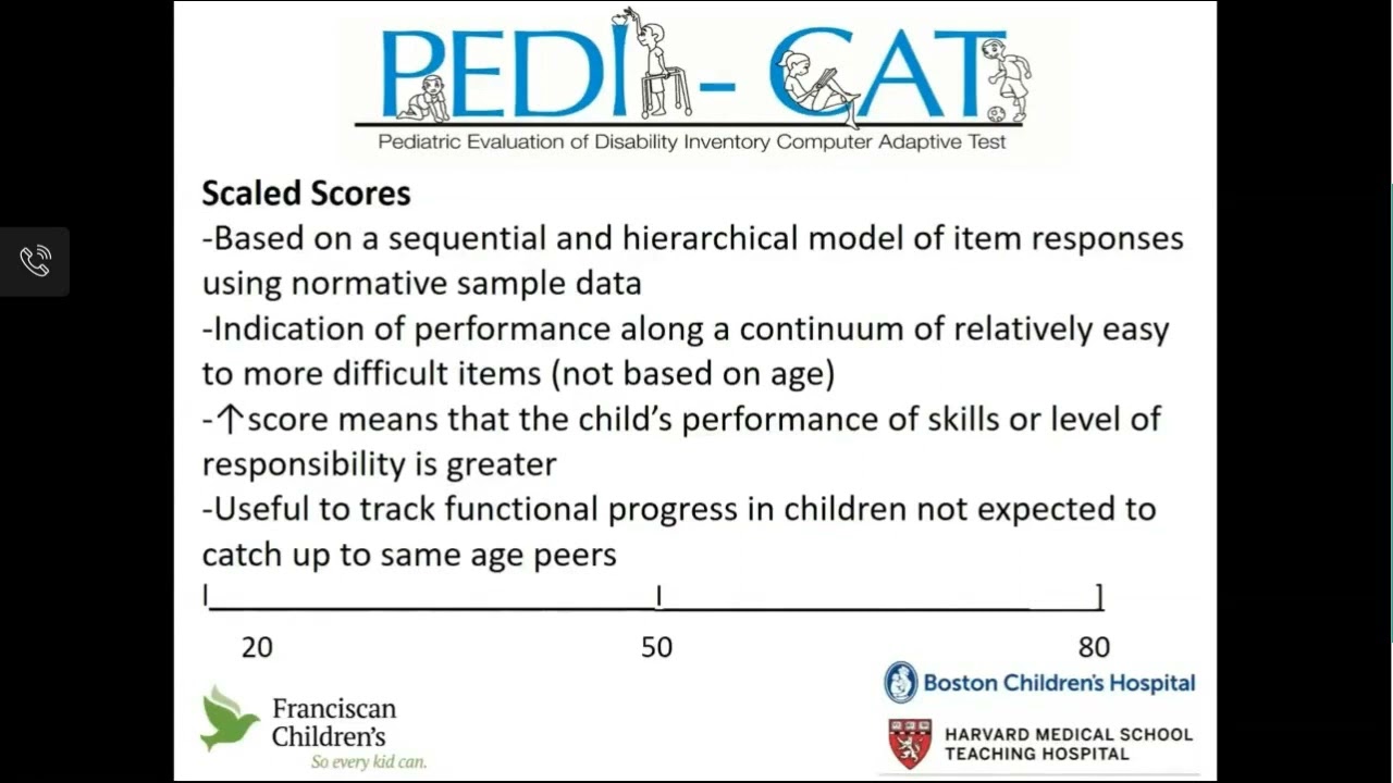 Using the PEDI-CAT in clinical practice and research - author webinar