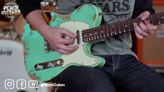 Video thumbnail for Fender Custom Shop Limited '60 Tele Custom Heavy Relic Aged Sea Foam Green over 3TSB by The Peach Boutique