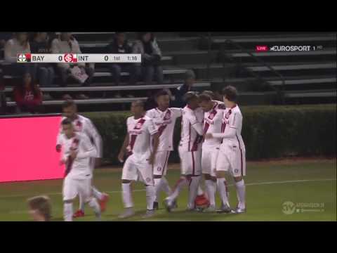 Gol de Eduardo Sasha NARRAÇÃO ALEMÃ - Inter 3x3 Bayer - Florida Cup 2016