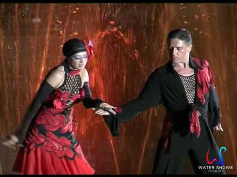 Multimedia water show with Dancing fountains "Tango Roxanne"