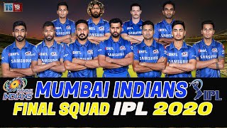 IPL 2020 Mumbai Indians Full Squad | Mumbai Indian Final Players List IPL 2020 | Mumbai Team 2020