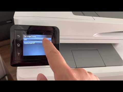 Disable Cartridge Protection and Cartridge Policy for HP M282nw  M283fdn M283fdw M477dw M477fdw