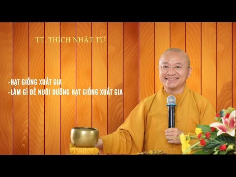 LÀM GÌ ĐỂ NUÔI DƯỠNG HẠT GIỐNG XUẤT GIA? - TT. THÍCH NHẬT TỪ