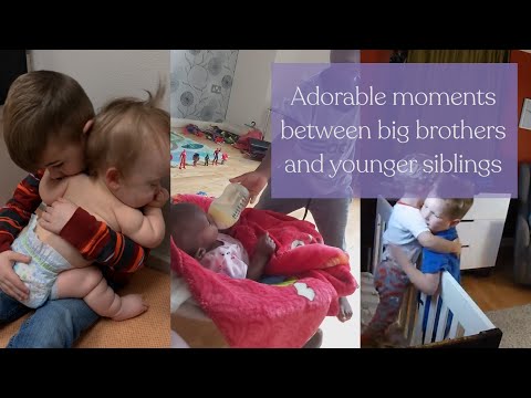 Adorable moments between big brothers and their younger siblings | Video compilation