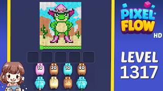 Pixel Flow Level 1317 Solution Walkthrough