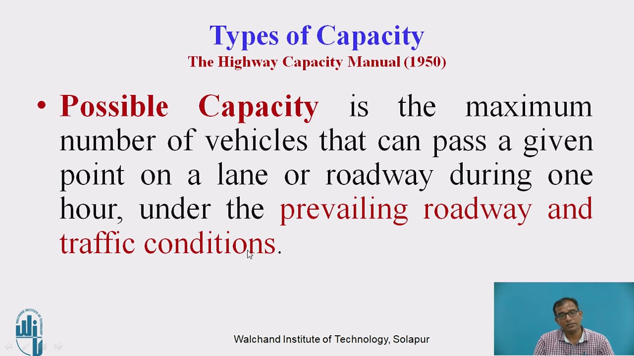 Roadway Capacity and Level of Service