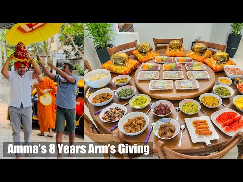 මං පලවෙනි වතාවට තනියම උයපු දවල් දානය | preparing Almsgiving | තනියෙන් ම ව්‍යාංජන 14ක් හැදුවා | Bhagi