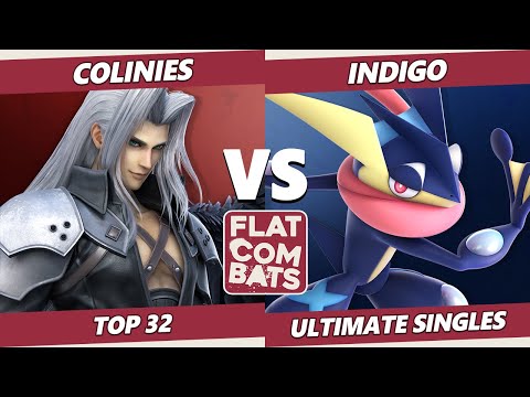 Flat Combats 5 Top 32 - Indigo (Greninja) Vs. Colinies (Sephiroth, Young Link) SSBU Smash Ultimate