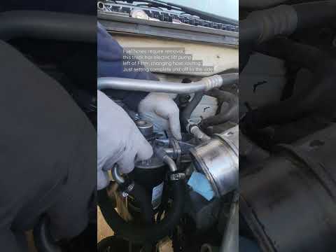 Injector Return Line Replacement, Filter w/ housing in the way, Duramax LLY  #diesel #trucks #repair