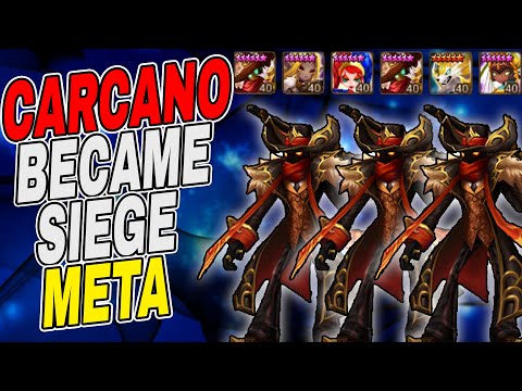 CARCANO IS NOW META IN DEFENSE - Summoners War Siege Stream