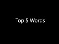 Top 5 Words That Start With N