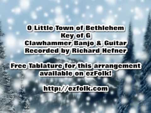 O Little Town of Bethlehem - Clawhammer Banjo and Guitar