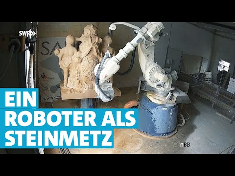 Erstaunlich! Roboter meißelt Skulptur