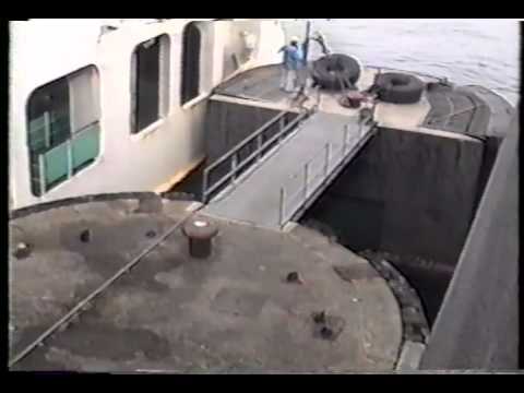 淡路島昔の動画　淡路フェリーボート　大磯港