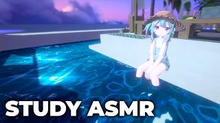 HOMEWORK AT THE BEACH 📖 (にじさんじ勉強クラブ NIJI Study Club ASMR)