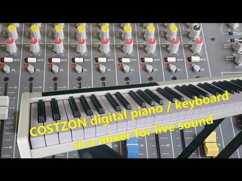 Costzon Portable Digital Piano Keyboard into a LIVE SOUND MIXER | Sonart | How does it sound?