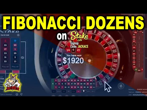 Fibonacci Dozens LIVE on Stake.us! #roulette - YouTube