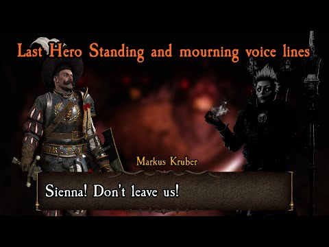 Vermintide 2 - mourning and last hero standing dialogue