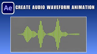 After Effects Audio Waveform Animation 2026