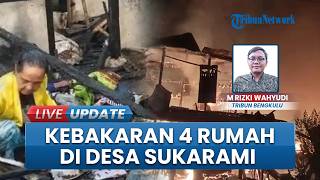 Diduga Korsleting Listrik, 4 Rumah di Sukarami Rejang Lebong Ludes Terbakar, Kerugian Rp500 Juta