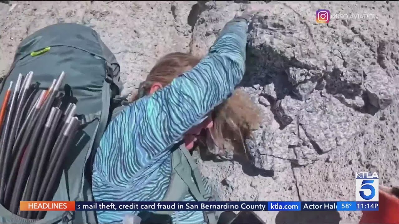 Dramatic cliff rescue in Riverside