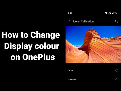 how to change display color in oneplus 6
