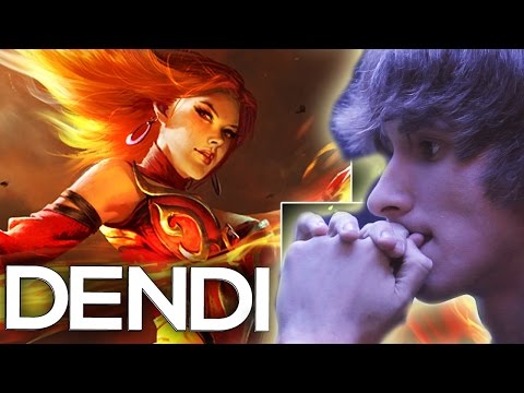 Dendi Lina Hardcore Practice to reach 9k MMR Club Dota 2