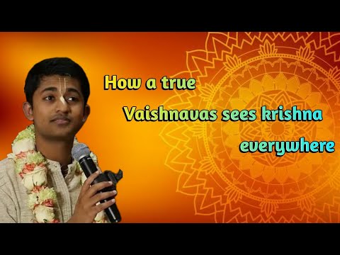 How a true Vaishnava's see Krishna everywhere ❤️🙇
