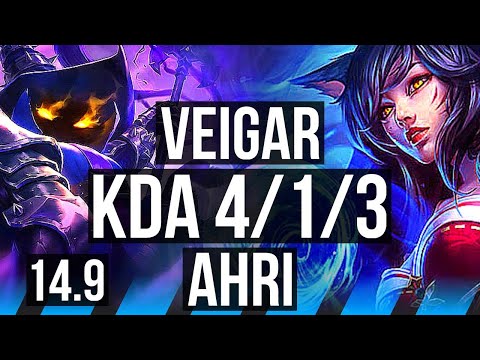 VEIGAR vs AHRI (MID) | 4/1/3, 700+ games | EUW Diamond | 14.9