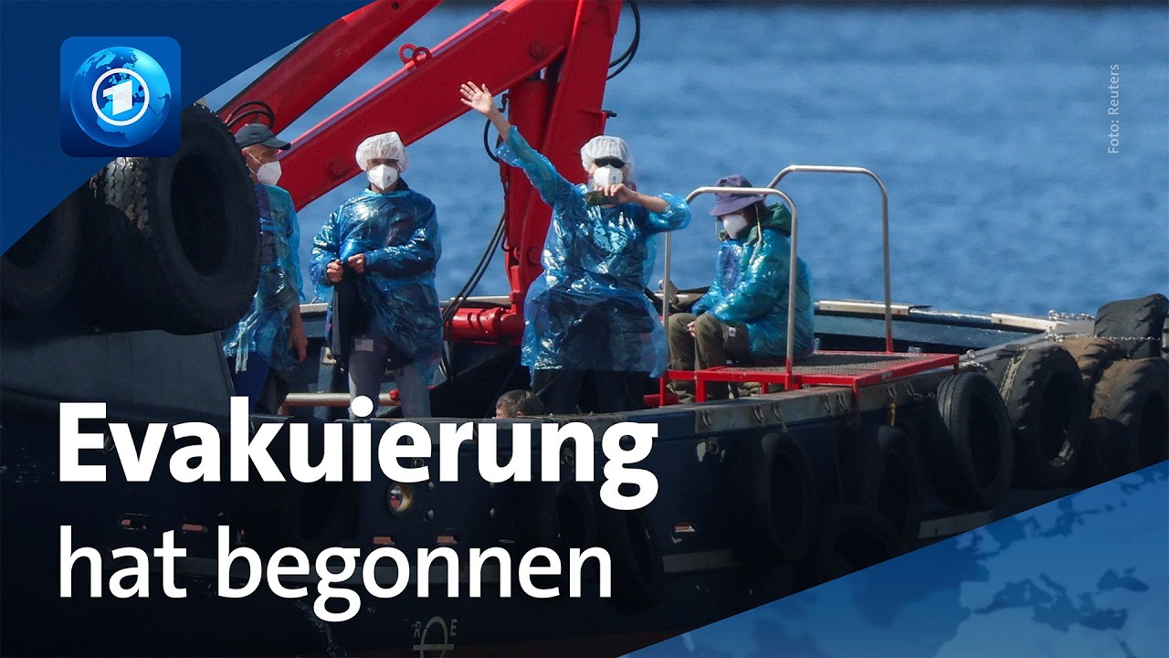 Hantavirus-Ausbruch: Evakuierung des Kreuzfahrtschiffs hat begonnen