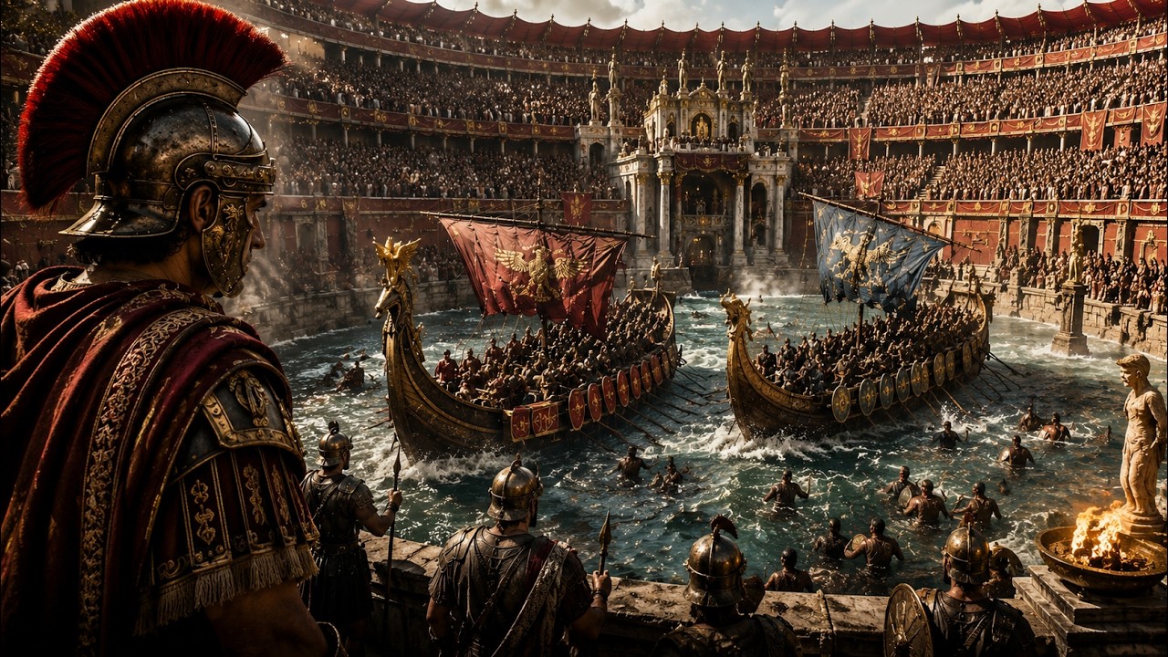 Batallas NAVALES Dentro del COLISEO: ¡La Ingeniería MÁS LOCA de Roma!