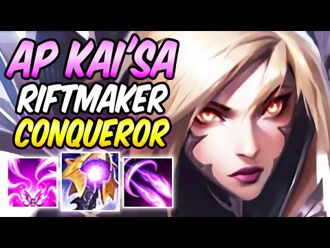 S+ CLEAN FULL AP RIFTMAKER KAI'SA + Conqueror | Build & Runes S11| iG Kai'Sa Mid | League of Legends