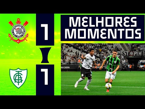 TIMÃO FOI BUSCAR | CORINTHIANS 1 x 1 AMÉRICA-MG | MELHORES MOMENTOS | 8ª RODADA | BRASILEIRÃO