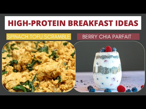 High Protein Breakfasts | Tofu Scramble & Chia Pudding | Meal Prep | Bit Healthier