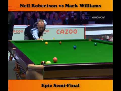 Thrilling final frame.Neil Robertson vs Mark Williams